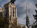 Notre Dame spire - day